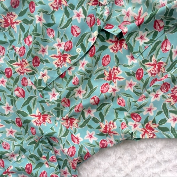 VTG 90s Floral print button down dress size 8 - Picture 8 of 8